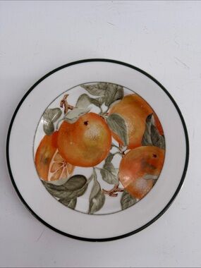 American Atelier Blossome Breeze Harvest Fruit Porcelain 8.25" salad Plate